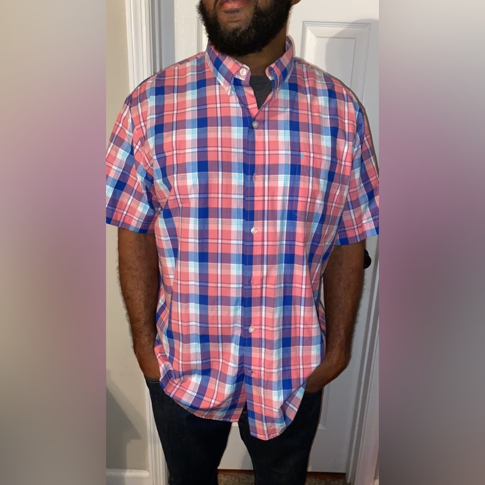 Causal Short Sleeve Button Down